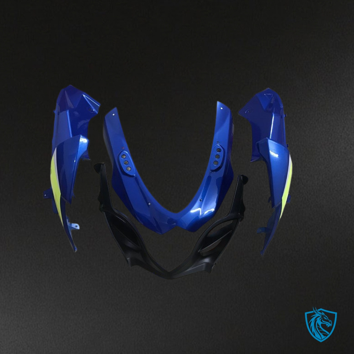 Suzuki GSXR1000 (2009-2016) Glossy Blue & White Fairing Kit - Aftermarket ABS Bodywork