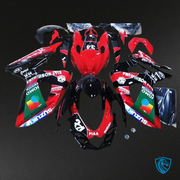 Suzuki GSXR1000 (2009-2016) Red, Black & Green - Custom ABS Fairing Kit