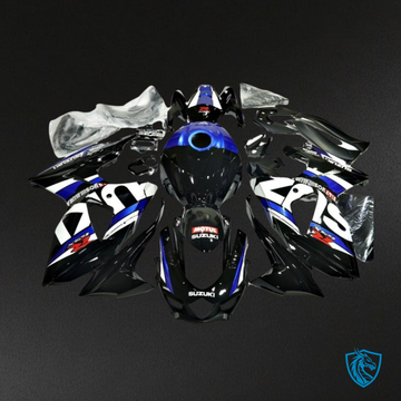 Suzuki GSXR1000 (2009-2016) Black, White & Blue - Custom ABS Fairing Kit