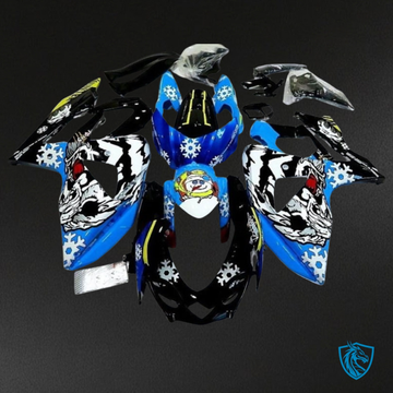 Suzuki GSXR1000 (2009-2016) Blue, White & Black Tiger Fairing Kit - Aftermarket ABS Bodywork