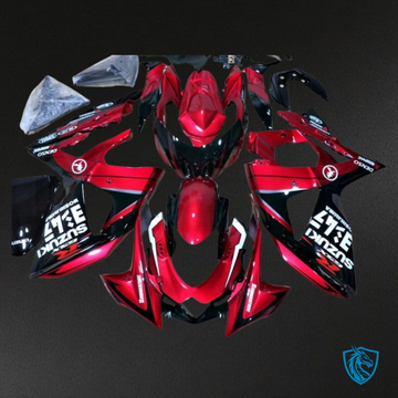 Suzuki GSXR1000 (2009-2016) Gloss Red & Black - Custom ABS Fairing Kit
