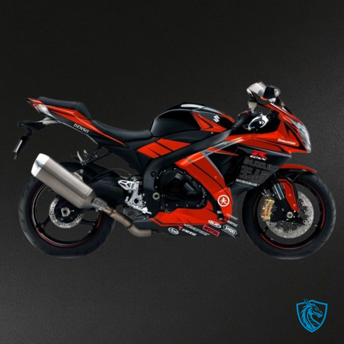 Suzuki GSXR1000 (2009-2016) Gloss Red & Black - Custom ABS Fairing Kit