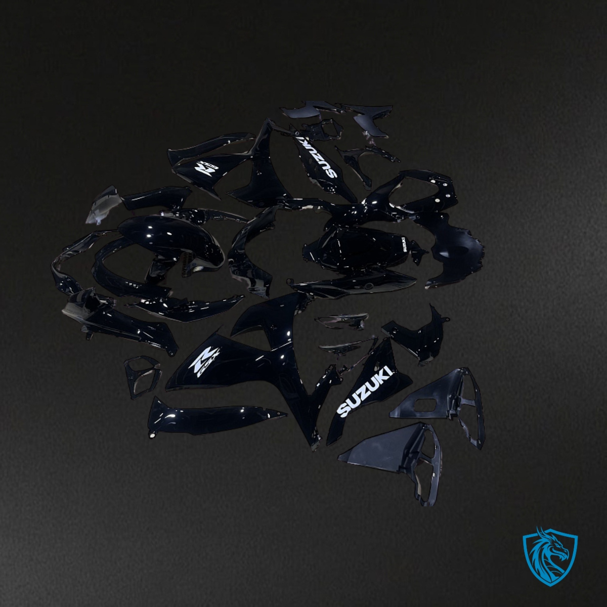 Suzuki GSXR1000 (2009-2016) Gloss Black - Custom ABS Fairing Kit