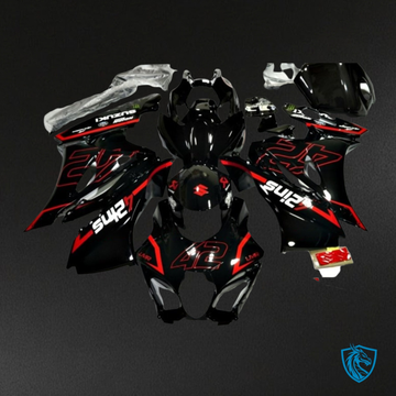 Suzuki GSXR1000 (2017-2020) Black & Red - MERGEment Motorcycle Fairings Kit