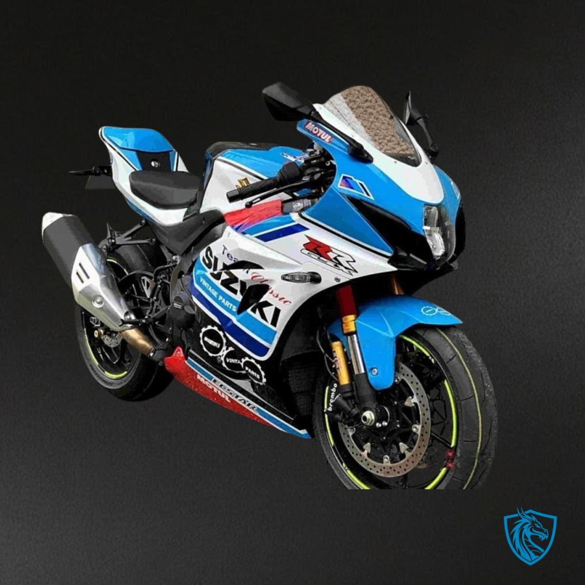 Suzuki GSXR1000 (2017-2020) Light Blue & White Fairing Kit | ABS Bodywork