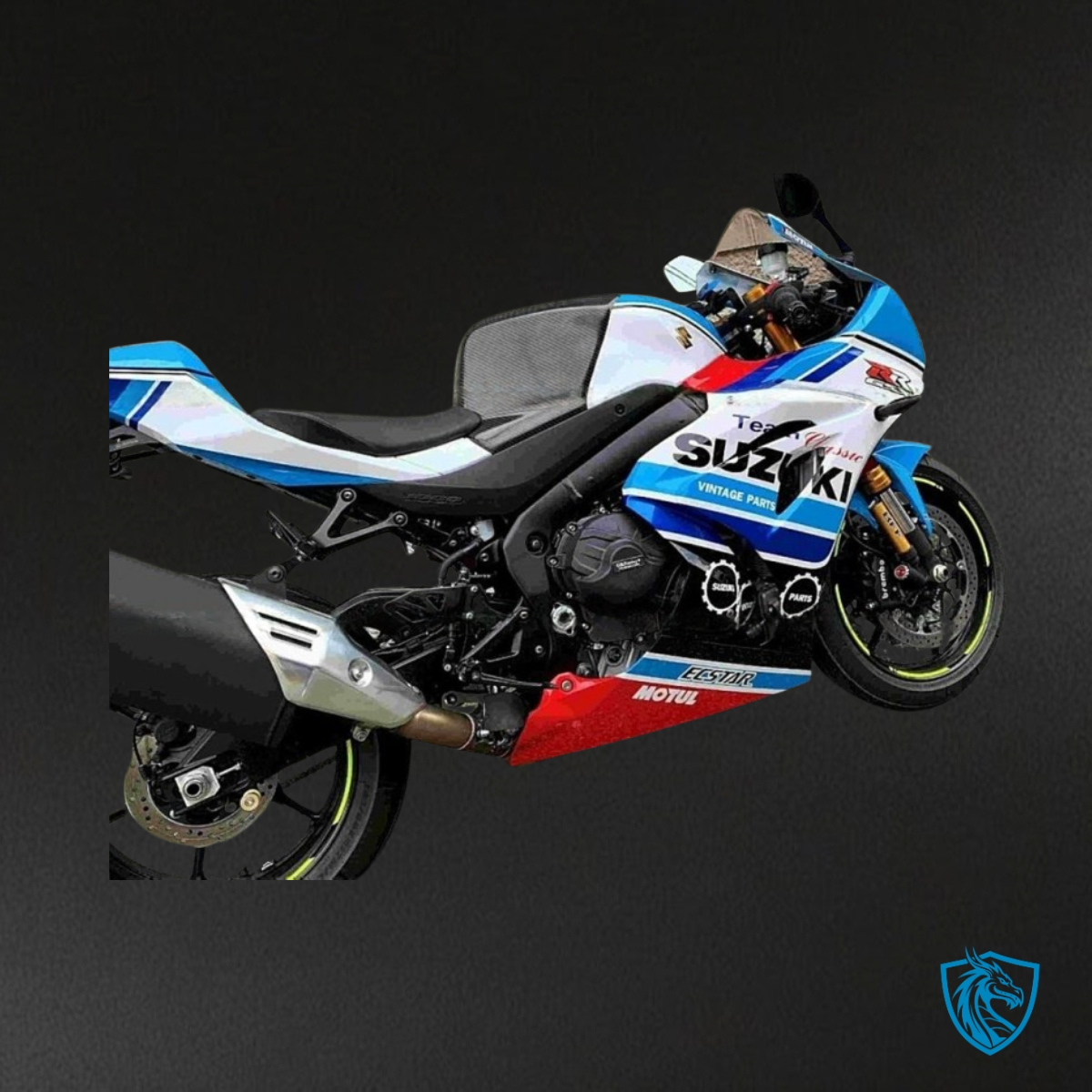 Suzuki GSXR1000 (2017-2020) Light Blue & White Fairing Kit | ABS Bodywork