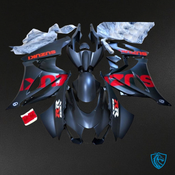 Suzuki GSXR1000 (2017-2020) Black & Red Fairing Kit - Aftermarket ABS Bodywork