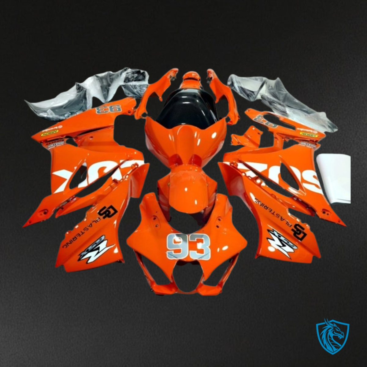 Suzuki GSXR1000 (2017-2020) Glossy Orange - Custom ABS Fairing Kit