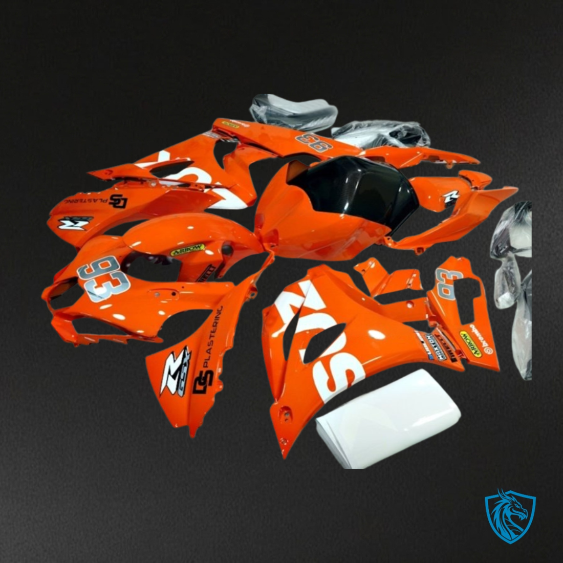 Suzuki GSXR1000 (2017-2020) Glossy Orange - Custom ABS Fairing Kit