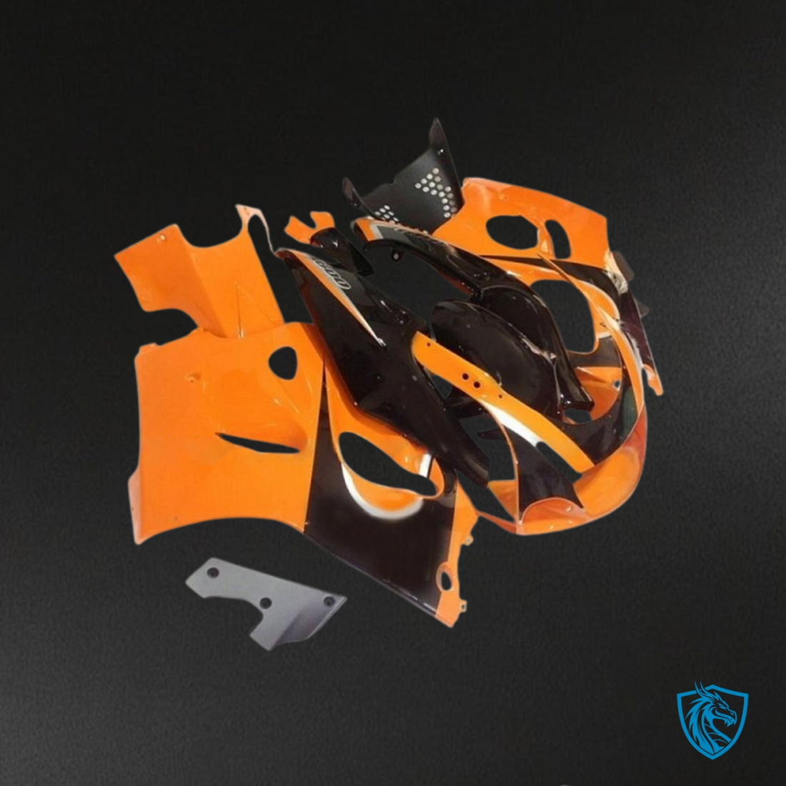 Suzuki GSXR600/750 (1997-2000) Orange & Black - MERGEment Motorcycle Fairings Kit