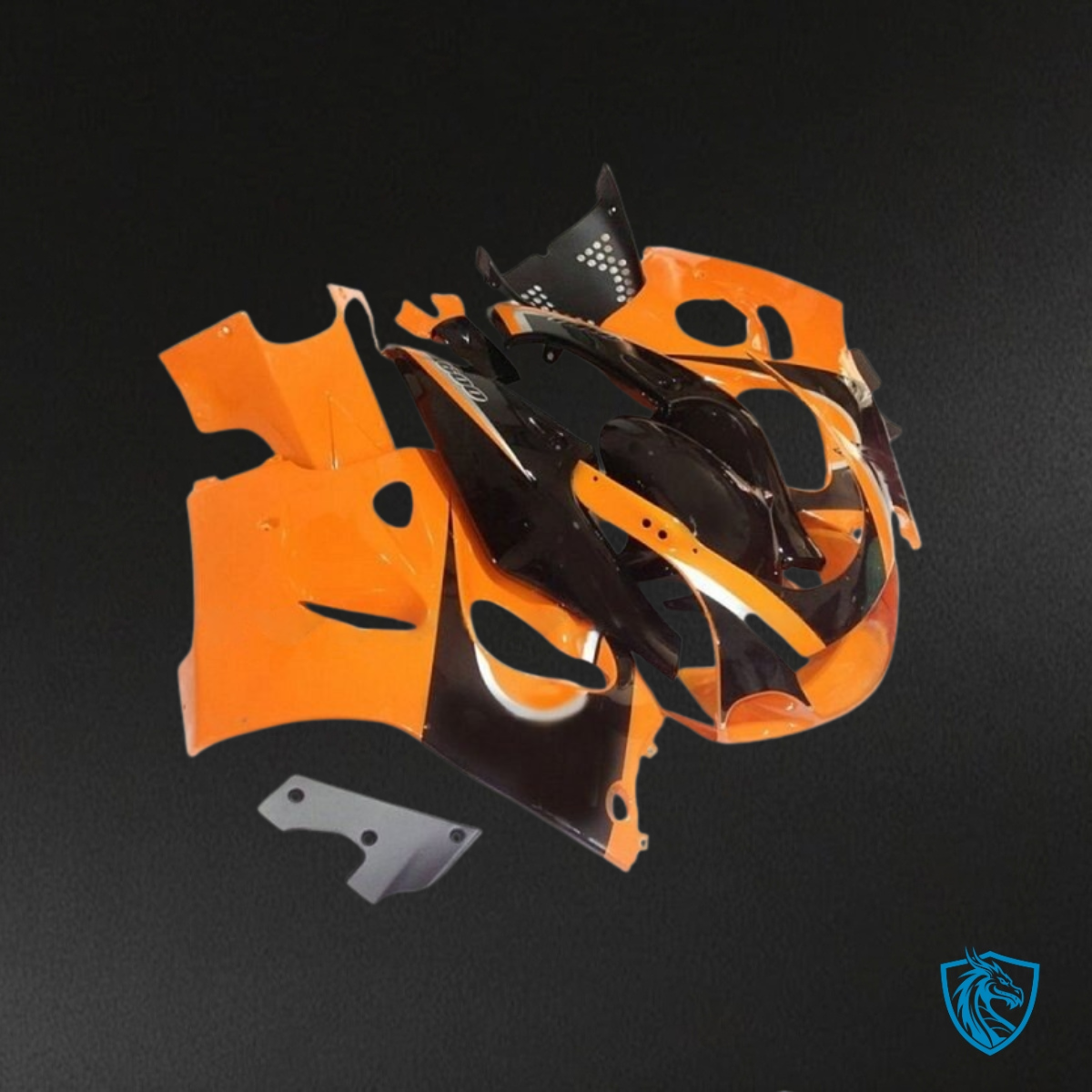 Suzuki GSXR600/750 (1997-2000) Orange & Black - MERGEment Motorcycle Fairings Kit