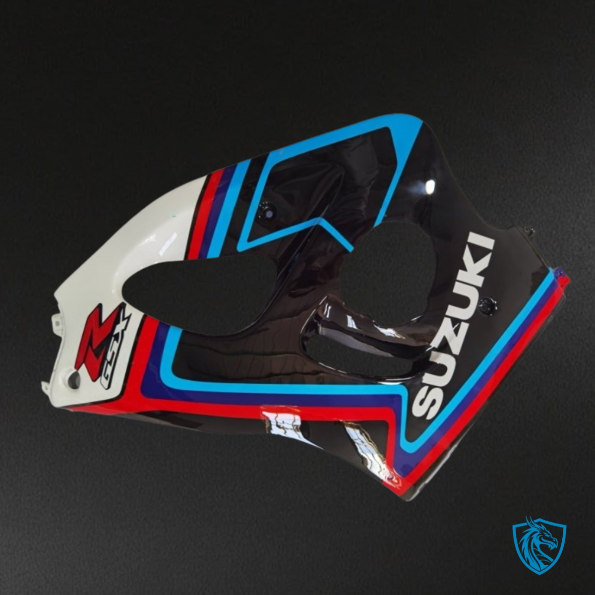 Suzuki GSXR600/750 (1997-2000) White, Blue & Black Fairing Kit - Aftermarket ABS Bodywork