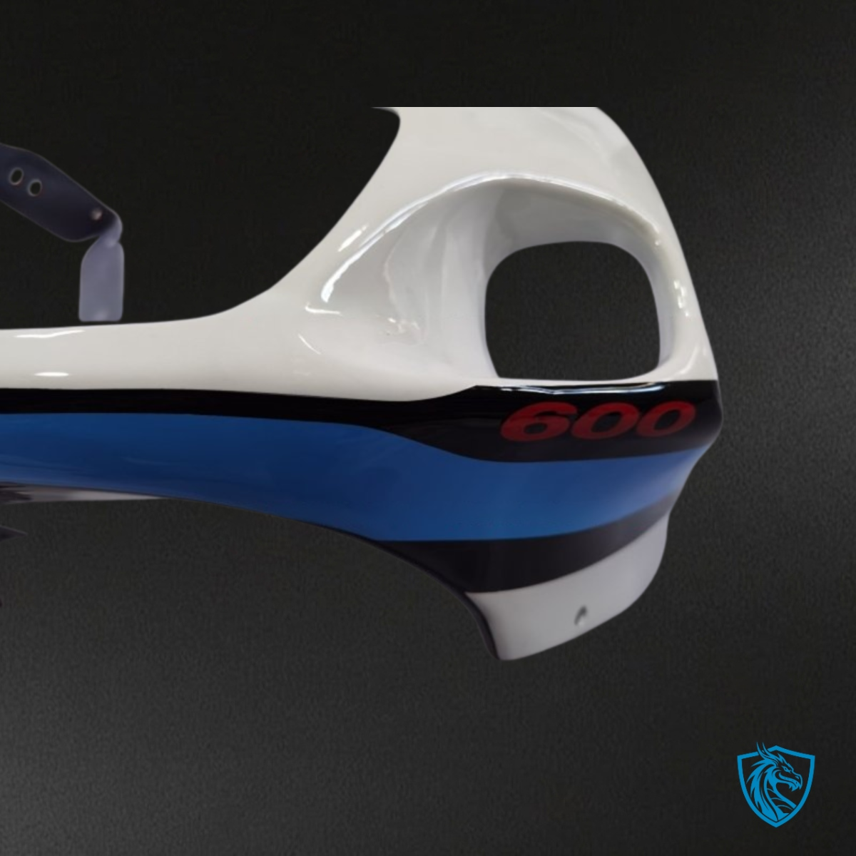 Suzuki GSXR600/750 (1997-2000) White, Blue & Black Fairing Kit - Aftermarket ABS Bodywork