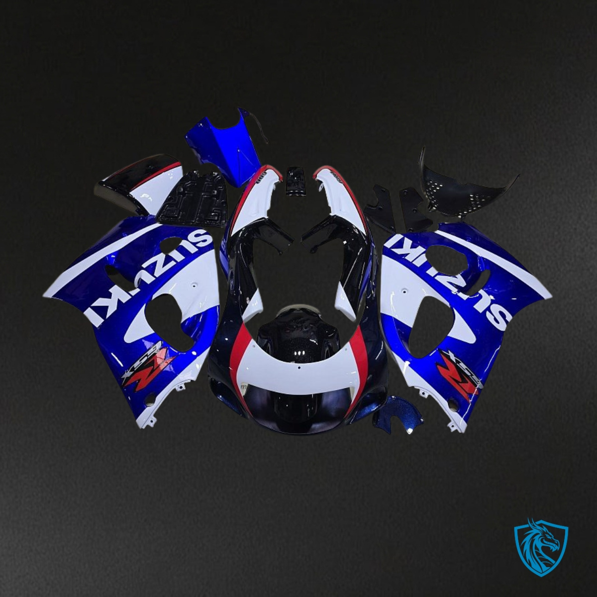 Suzuki GSXR600/750 (1997-2000) Blue & White Fairings Kit | ABS Bodywork