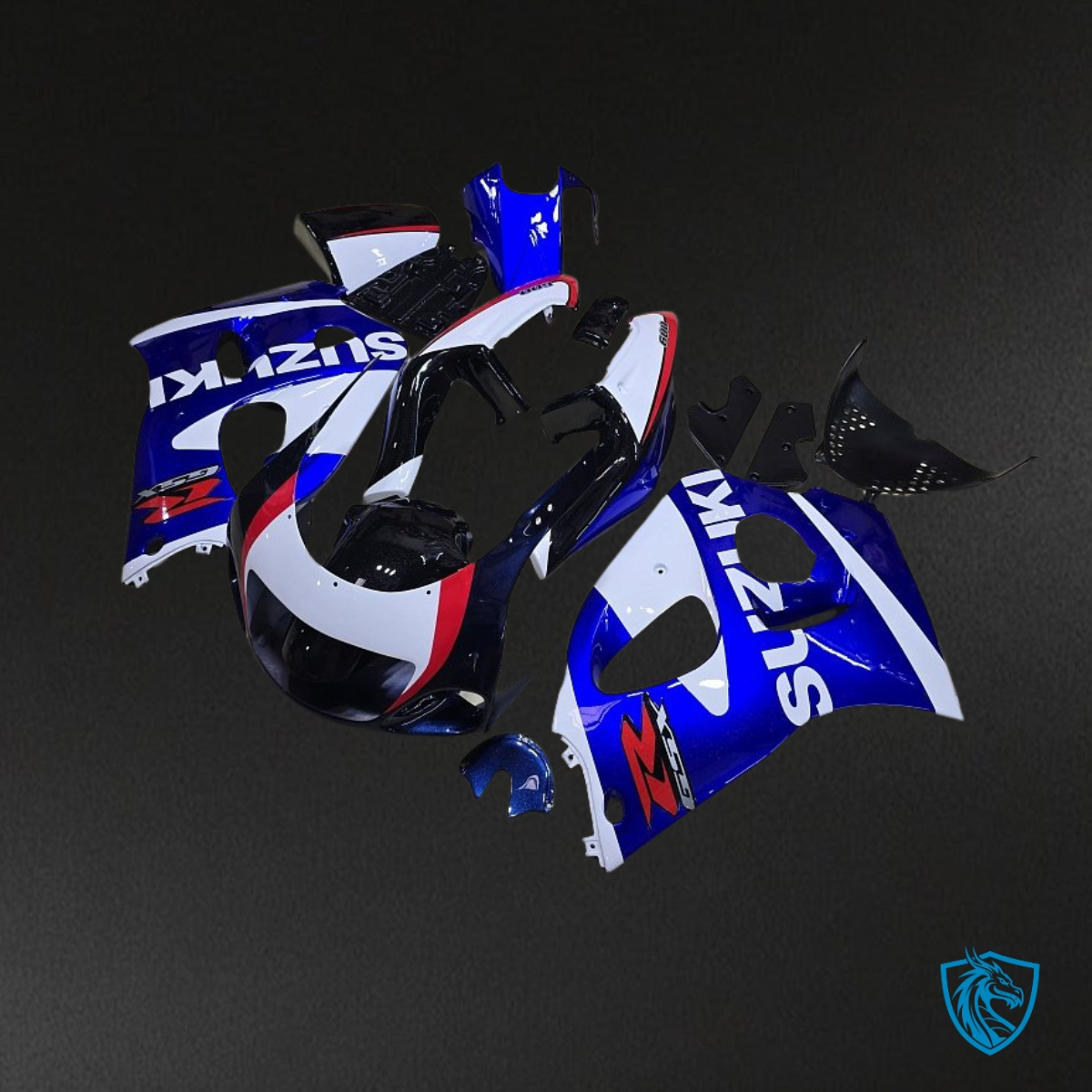 Suzuki GSXR600/750 (1997-2000) Blue & White Fairings Kit | ABS Bodywork