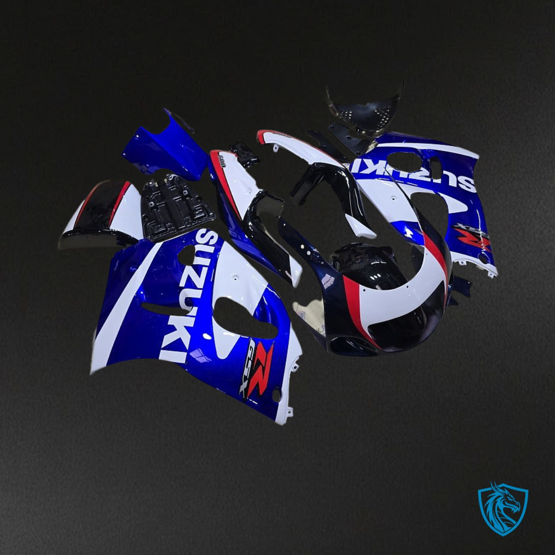 Suzuki GSXR600/750 (1997-2000) Blue & White Fairings Kit | ABS Bodywork