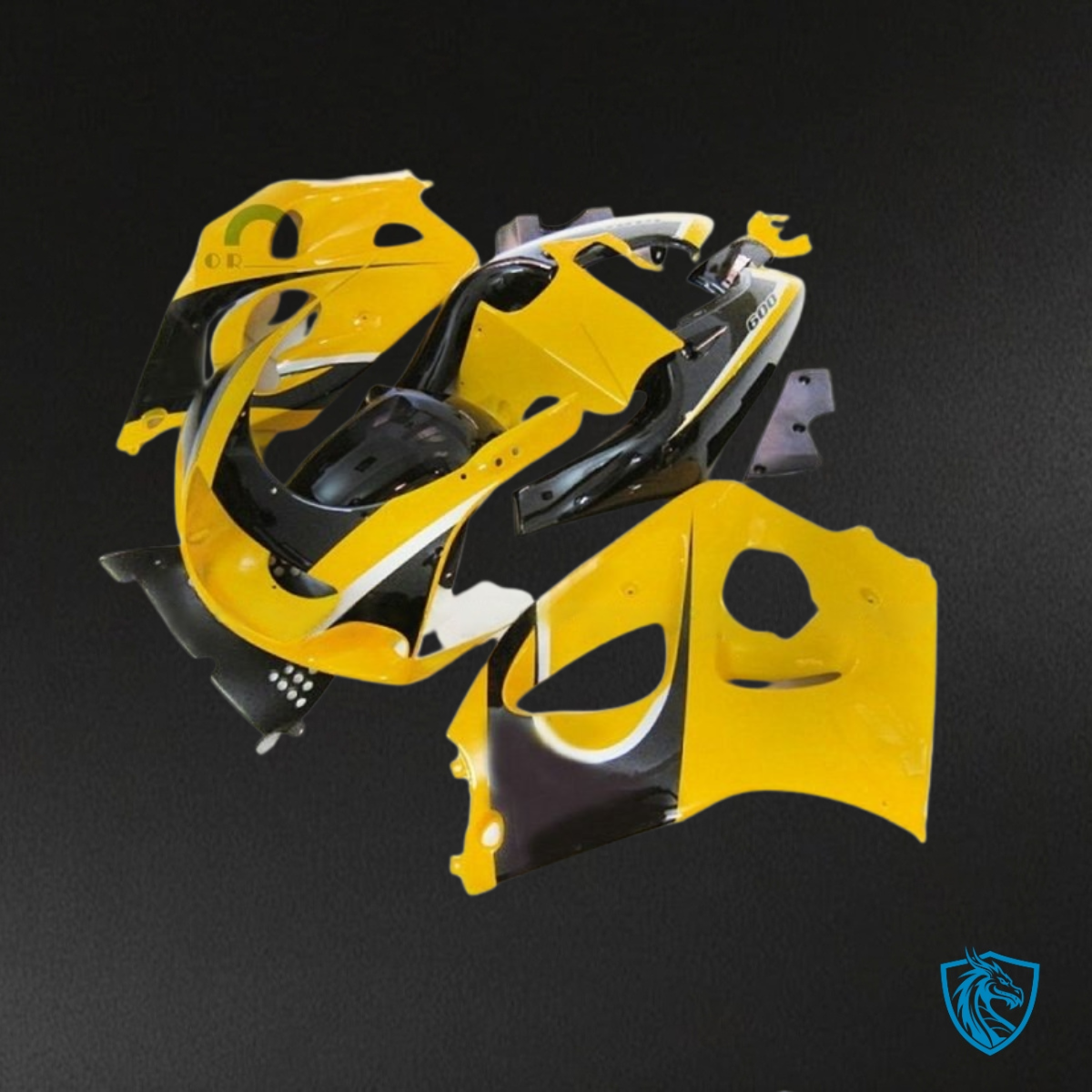 Suzuki GSXR600/750 (1997-2000) Yellow & Black - MERGEment Motorcycle Fairings Kit