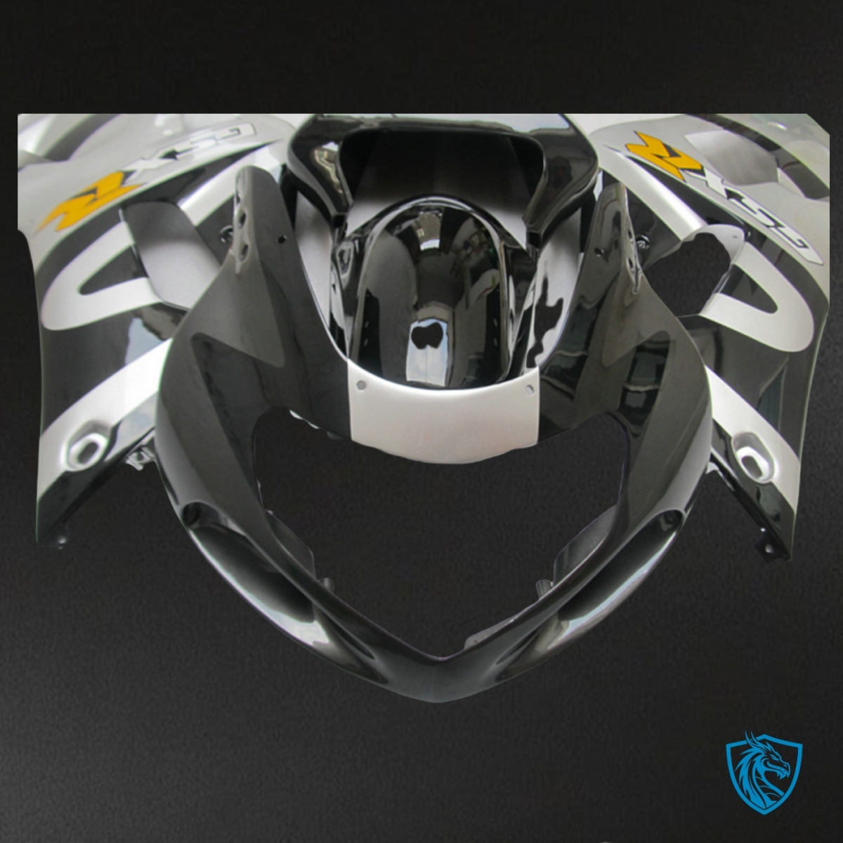 Suzuki GSXR600/750 (2001-2003) Black & Silver Fairing Kit - Aftermarket ABS Bodywork