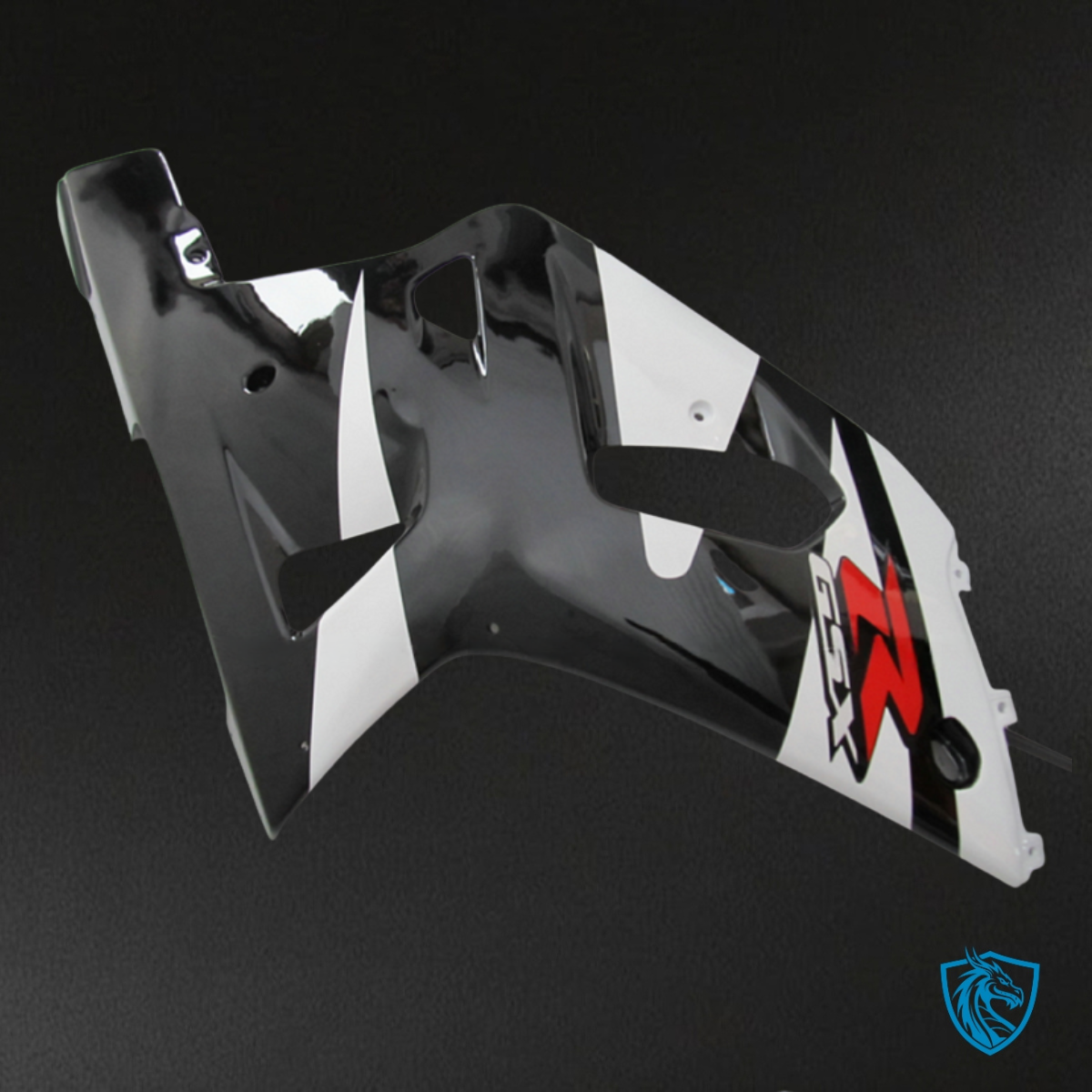 Suzuki GSXR600/750 (2001-2003) Black & Gloss White - MERGEment Motorcycle Fairings Kit