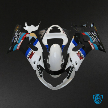 Suzuki GSXR600/750 (2001-2003) Black & White - Custom ABS Fairing Kit