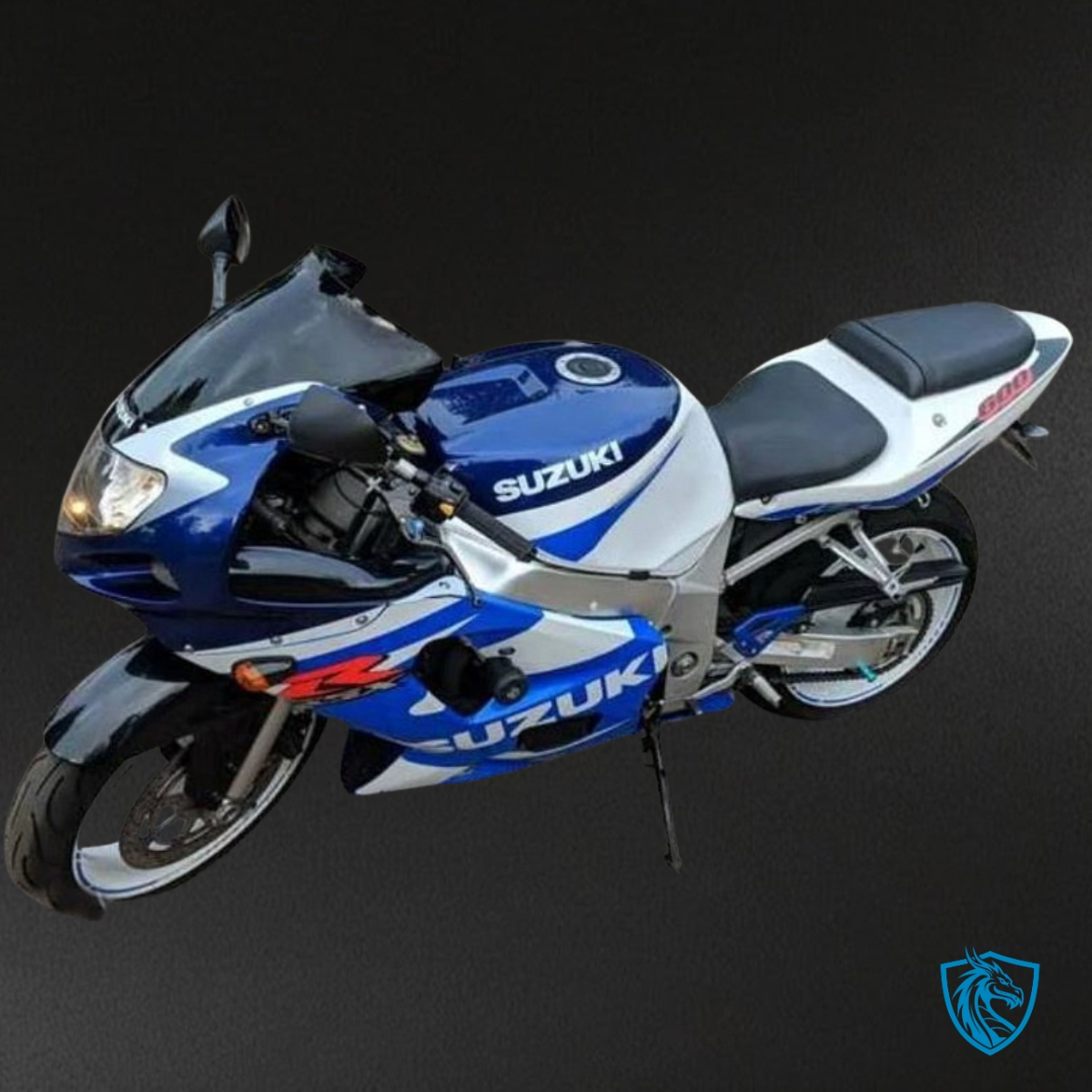 Suzuki GSXR600/750 (2001-2003) Blue, White & Black - Custom ABS Fairing Kit