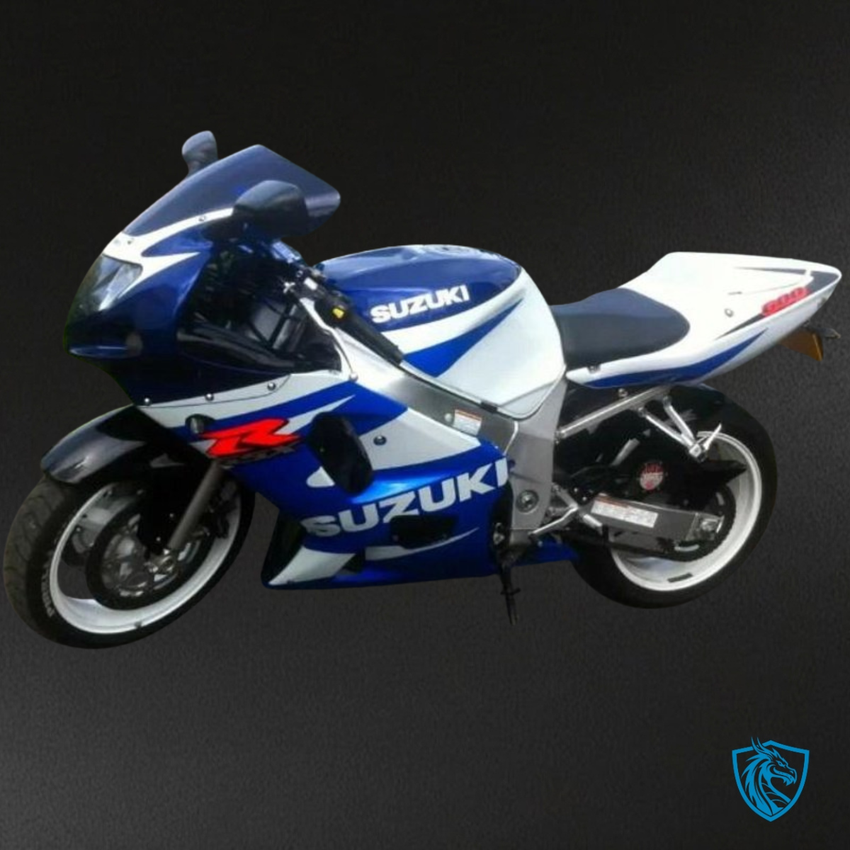 Suzuki GSXR600/750 (2001-2003) Blue, White & Black - Custom ABS Fairing Kit