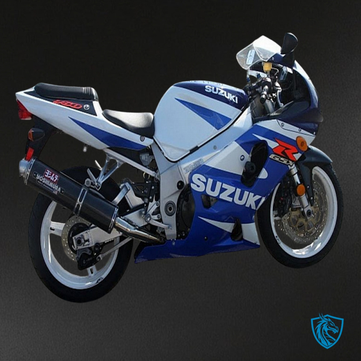 Suzuki GSXR600/750 (2001-2003) Blue & White Fairings Kit | ABS Bodywork