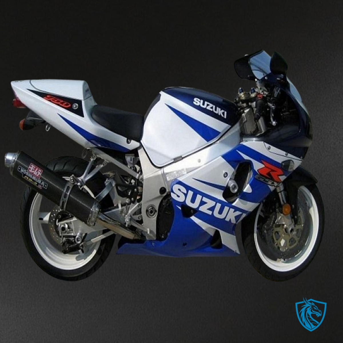 Suzuki GSXR600/750 (2001-2003) Blue & White Fairings Kit | ABS Bodywork