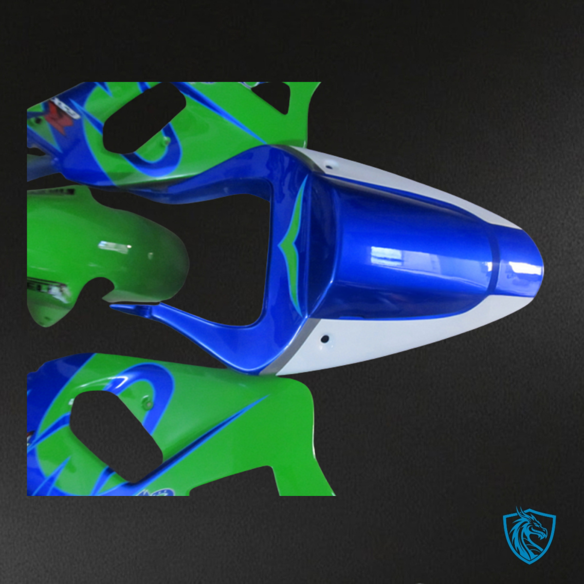 Suzuki GSXR600/750 (2001-2003) Green & Blue Fairings Kit - Aftermarket ABS Bodywork