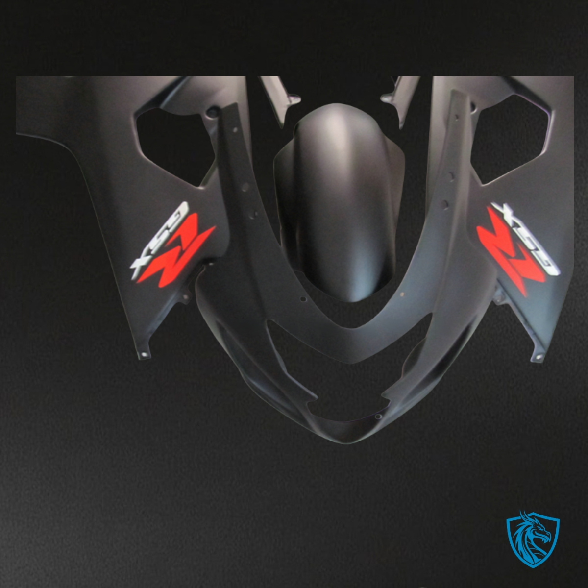Suzuki GSXR600/750 (2001-2003) Matte Black - Custom ABS Fairing Kit