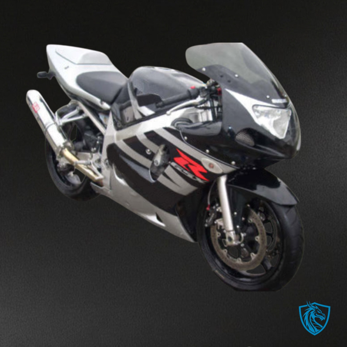 Suzuki GSXR600/750 (2001-2003) Silver & Black ABS Bodywork - Fairings Kit