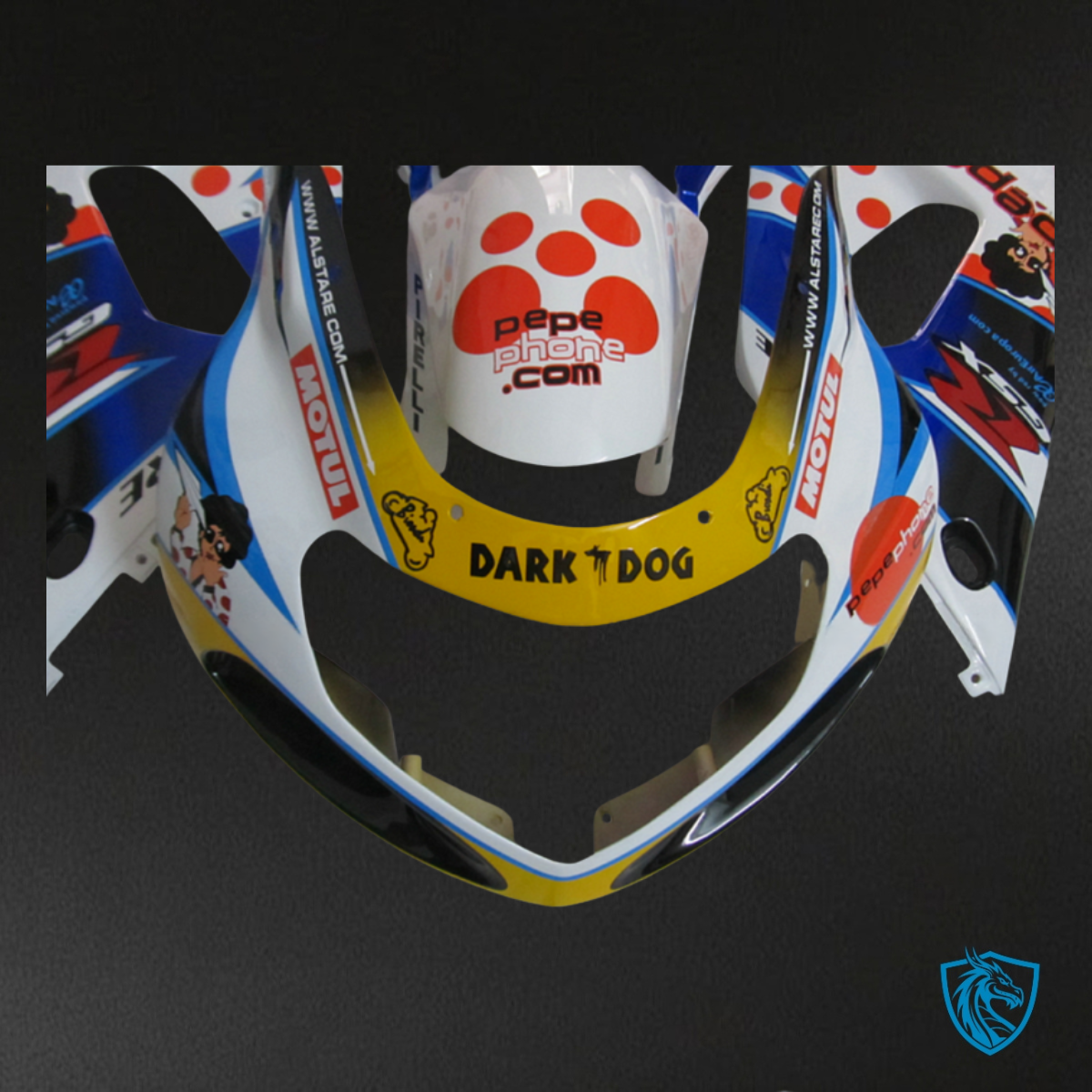 Suzuki GSXR600/750 (2001-2003) Blue & White Fairing Kit - Aftermarket ABS Bodywork