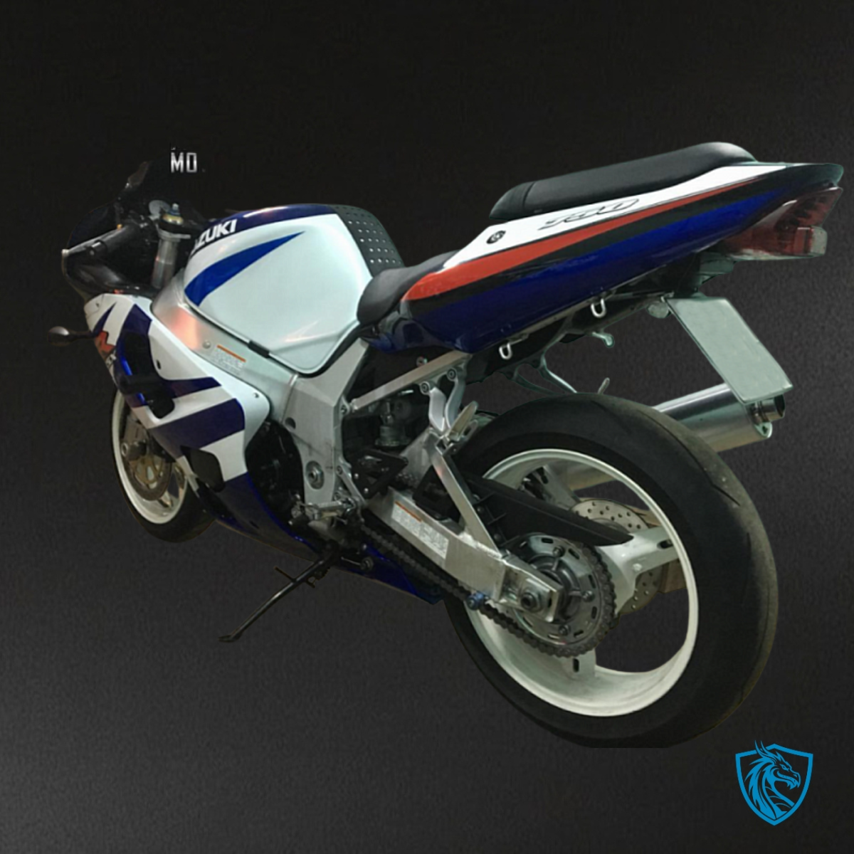 Suzuki GSXR600/750 (2001-2003) White & Blue Fairing Kit - Aftermarket ABS Bodywork