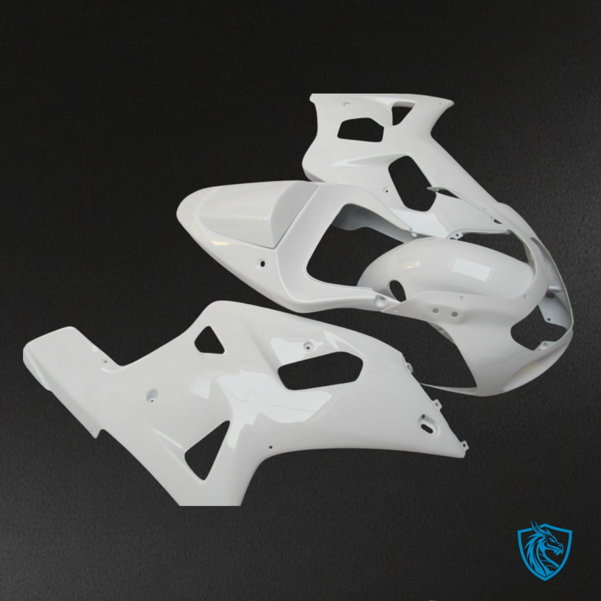 Suzuki GSXR600/750 (2001-2003) White - Custom ABS Fairing Kit