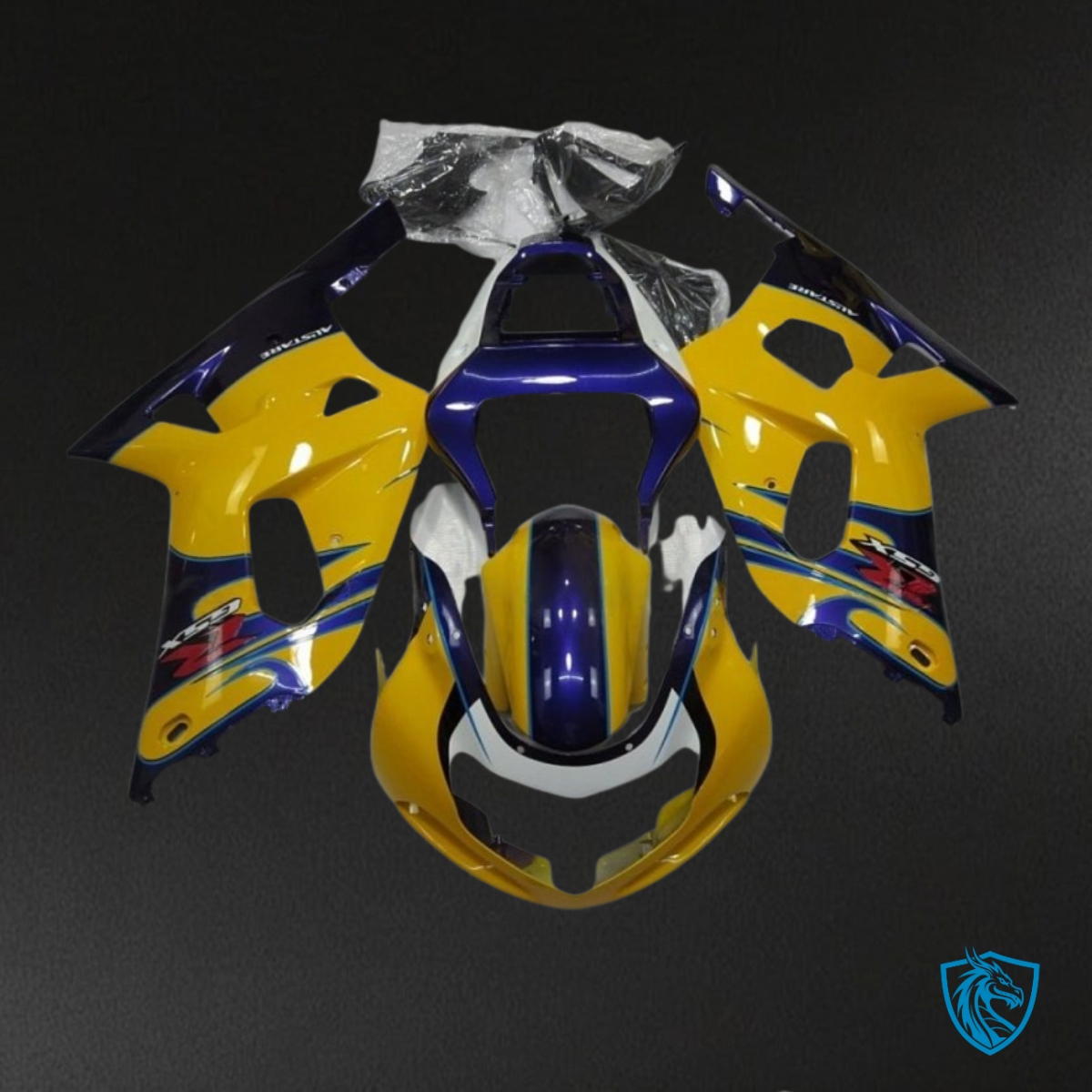 Suzuki GSXR600/750 (2001-2003) Gloss Yellow & Blue ABS Bodywork - Fairings Kit