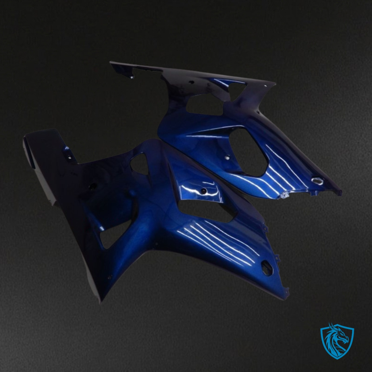 Suzuki GSXR600/750 (2001-2003) Glossy Blue Fairing Kit - Aftermarket ABS Bodywork