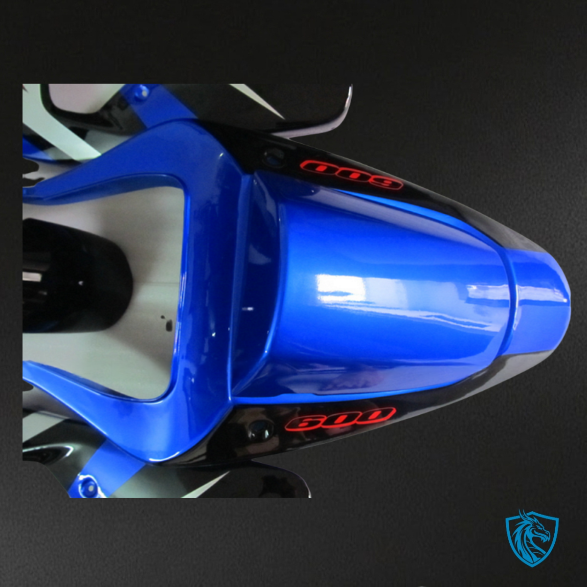 Suzuki GSXR600/750 (2001-2003) Glossy Blue, Black & White  ABS Bodywork - Fairings Kit