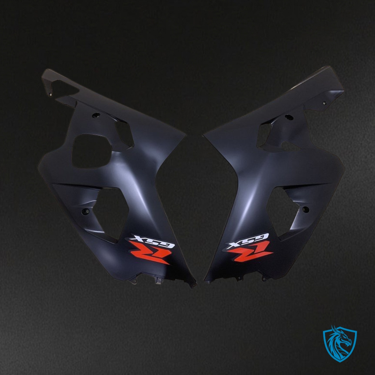 Suzuki GSXR600/750 (2004-2005) Black & Red Fairings Kit | ABS Bodywork