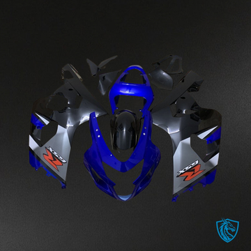 Suzuki GSXR600/750 (2004-2005) Blue & Black Fairing Kit - Aftermarket ABS Bodywork