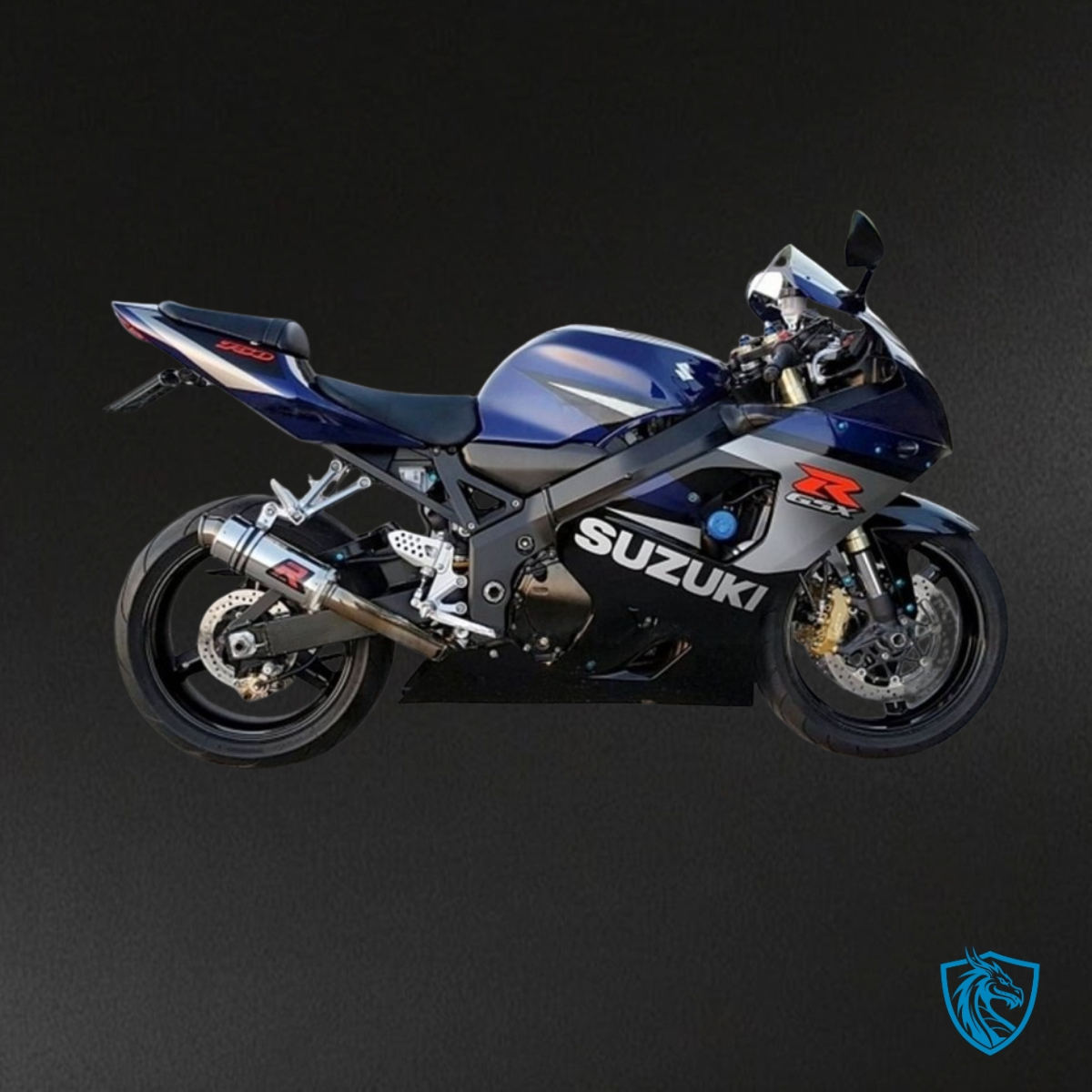 Suzuki GSXR600/750 (2004-2005) Blue & Black Fairing Kit - Aftermarket ABS Bodywork