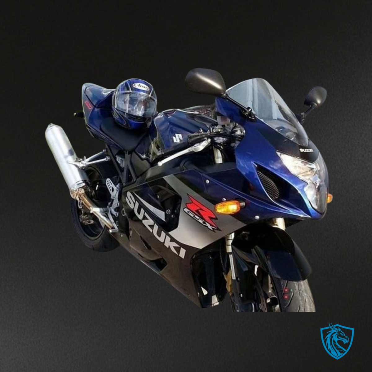 Suzuki GSXR600/750 (2004-2005) Blue & Black Fairing Kit - Aftermarket ABS Bodywork