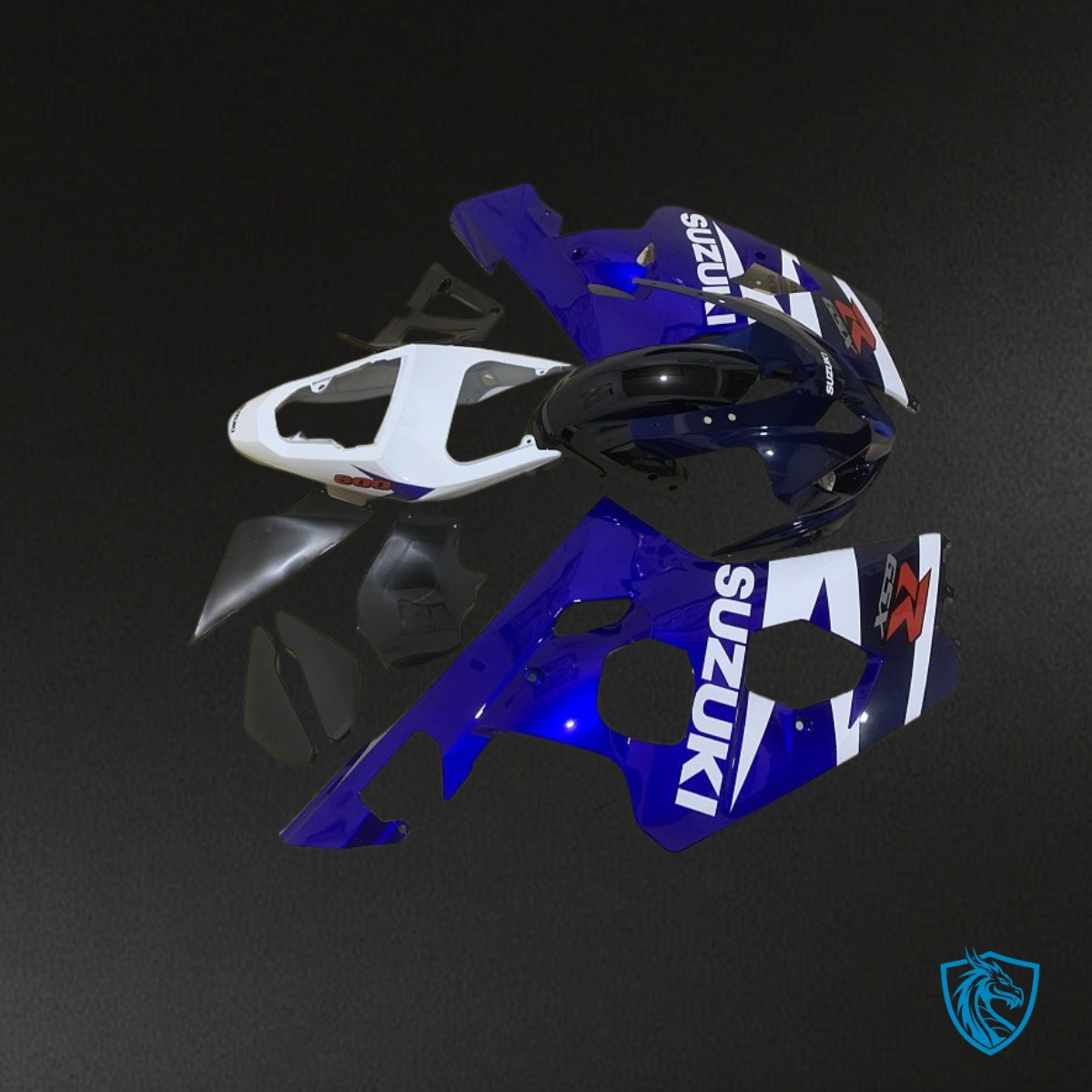 Suzuki GSXR600/750 (2004-2005) Blue & Black - MERGEment Motorcycle Fairings Kit