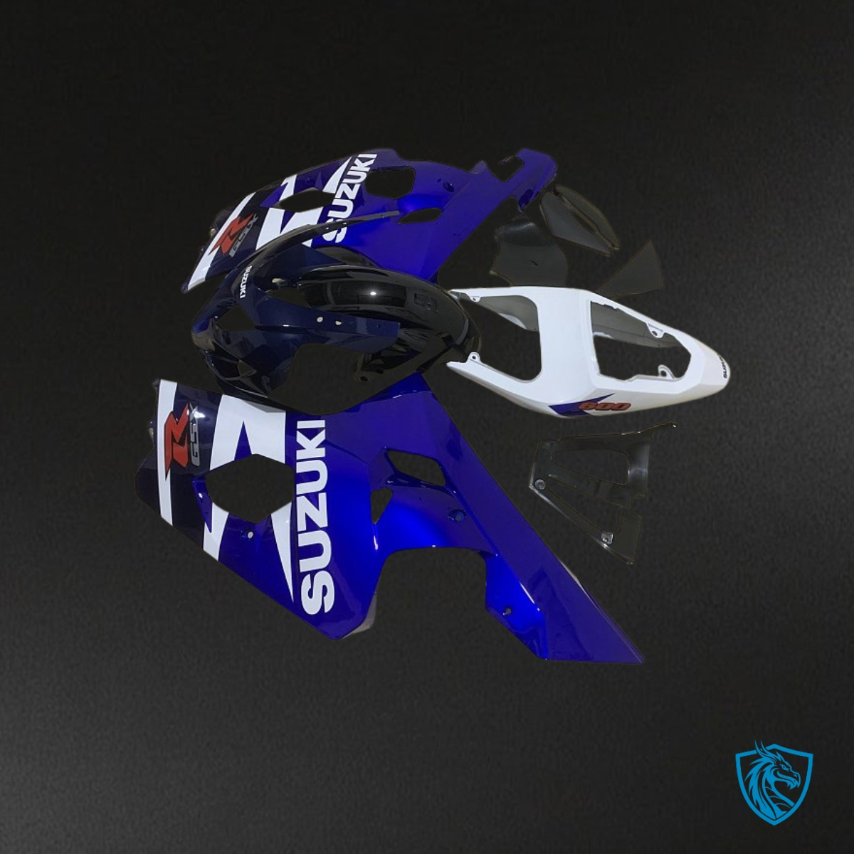 Suzuki GSXR600/750 (2004-2005) Blue & Black - MERGEment Motorcycle Fairings Kit
