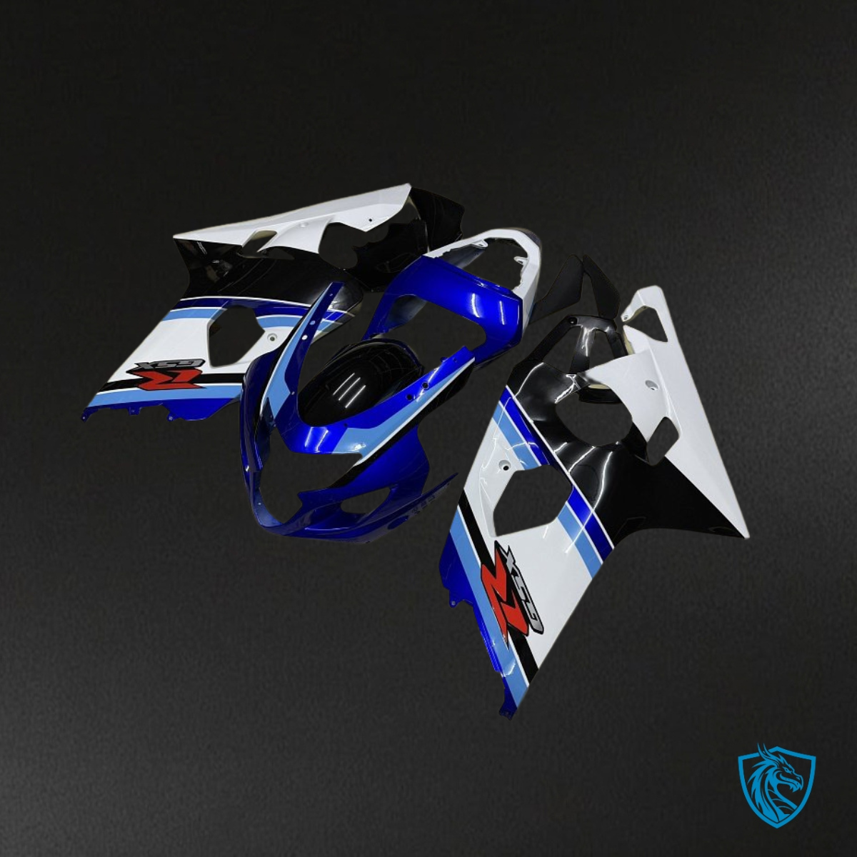 Suzuki GSXR600/750 (2004-2005) Blue, White & Black Fairings Kit | ABS Bodywork