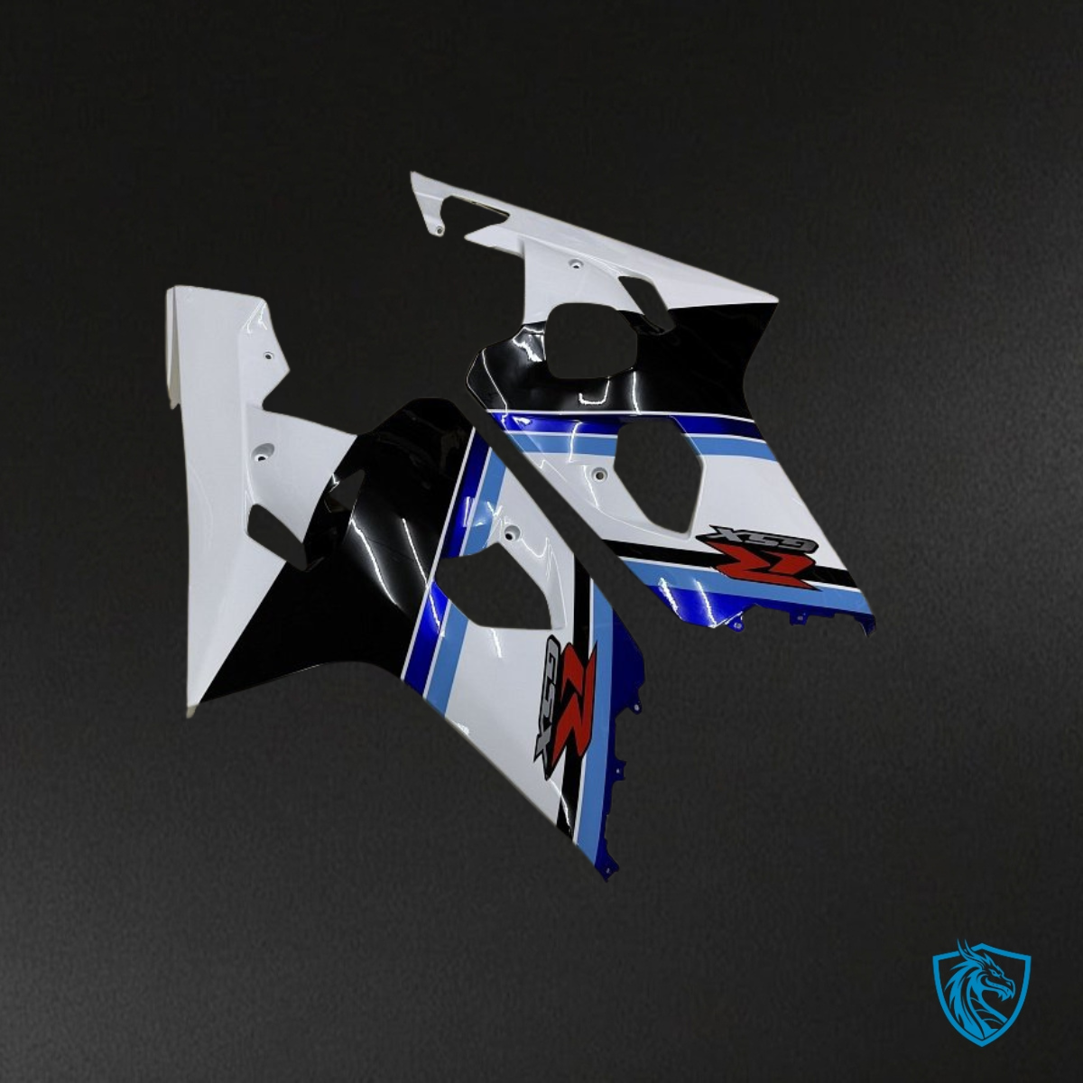 Suzuki GSXR600/750 (2004-2005) Blue, White & Black Fairings Kit | ABS Bodywork