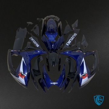 Suzuki GSXR600/750 (2006-2007) Black, Blue & Red Fairing Kit - Aftermarket ABS Bodywork
