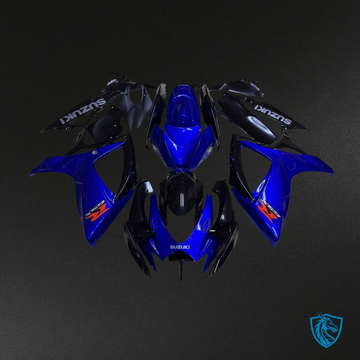 Suzuki GSXR600/750 (2006-2007) Gloss Blue & Black - MERGEment Motorcycle Fairings Kit
