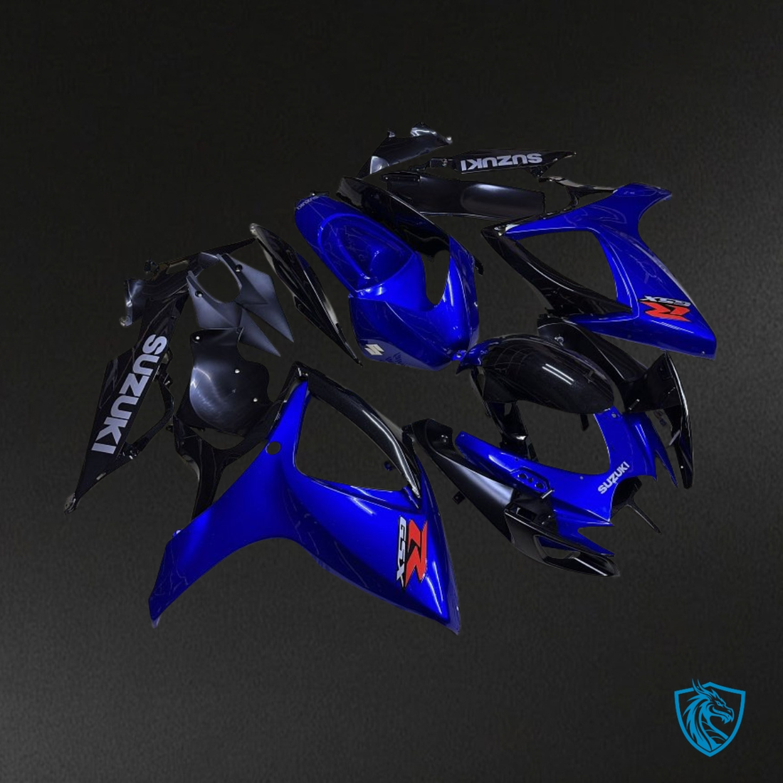 Suzuki GSXR600/750 (2006-2007) Gloss Blue & Black - MERGEment Motorcycle Fairings Kit