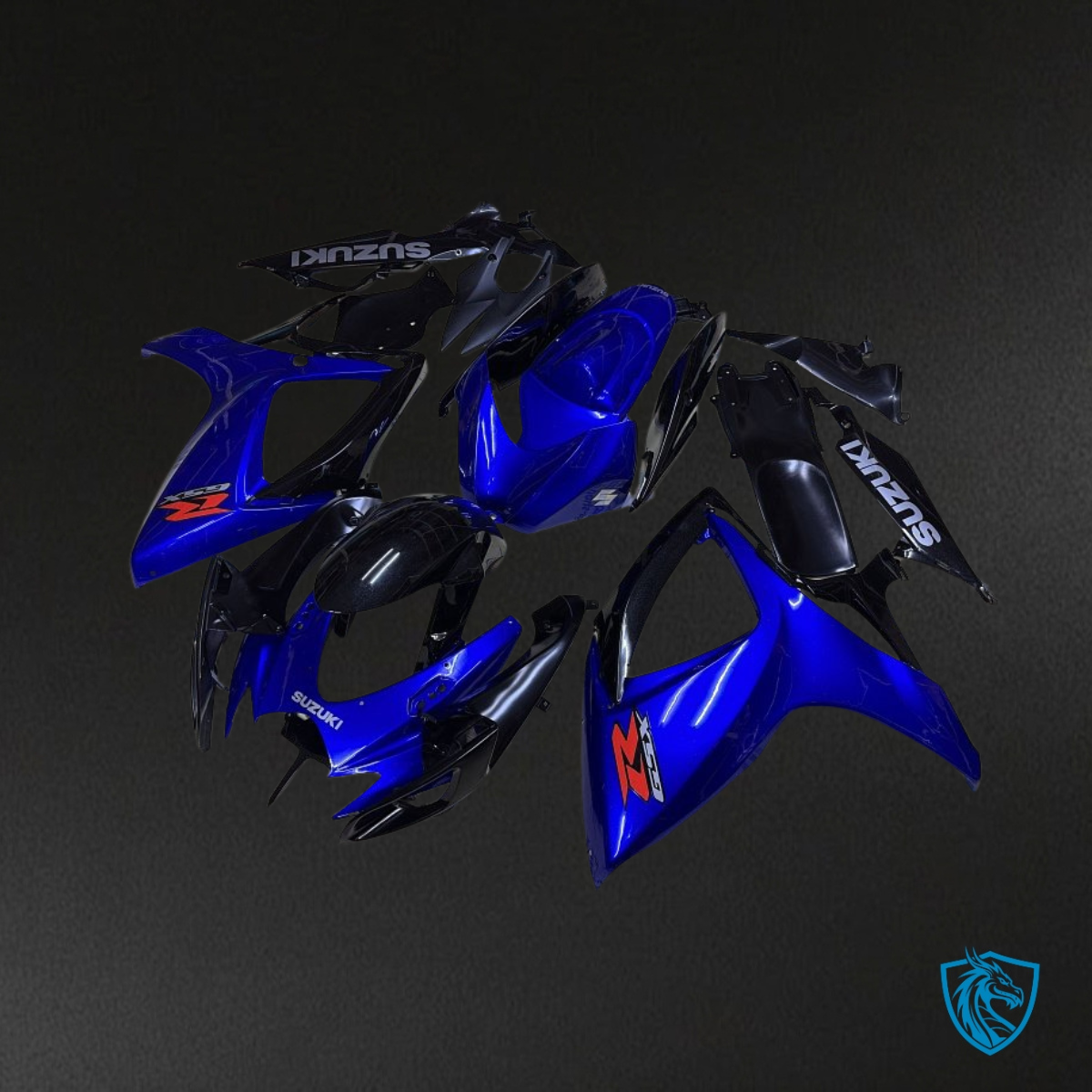 Suzuki GSXR600/750 (2006-2007) Gloss Blue & Black - MERGEment Motorcycle Fairings Kit