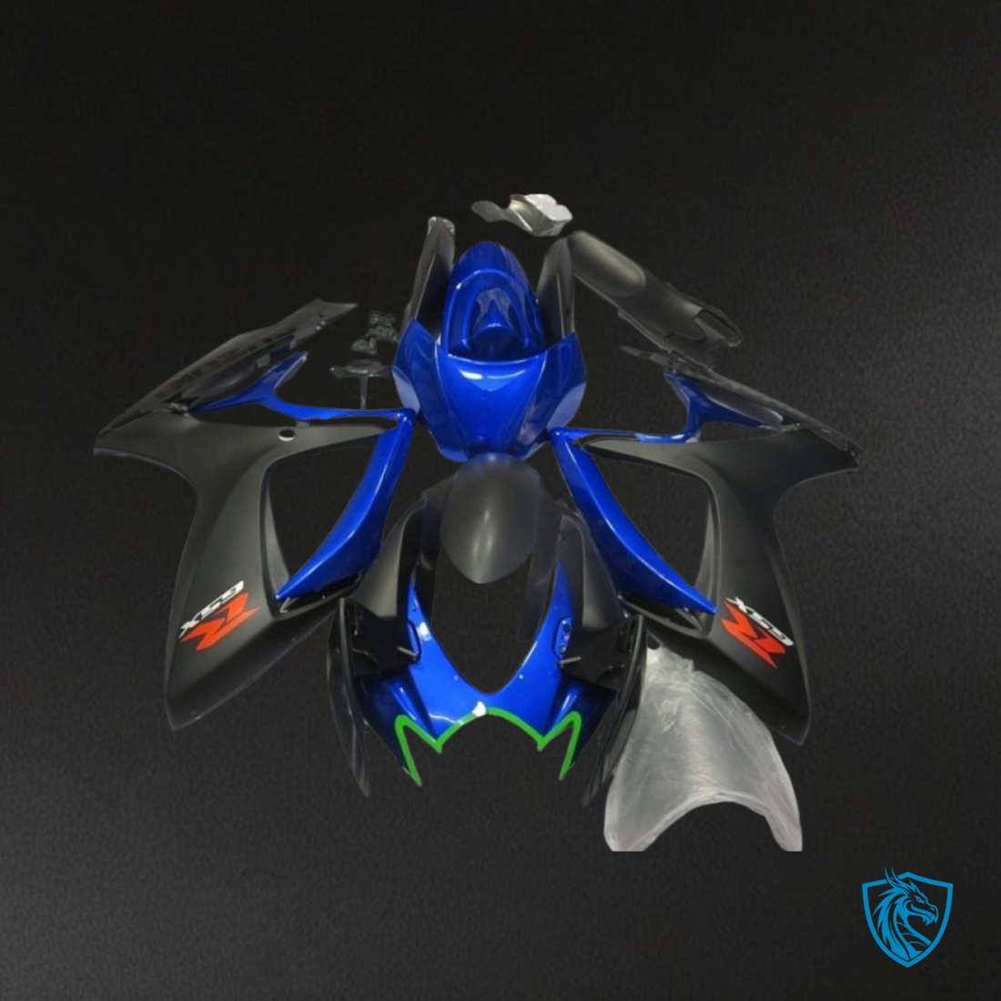 Suzuki GSXR600/750 (2006-2007) Blue & Matte Black Fairing Kit | ABS Bodywork
